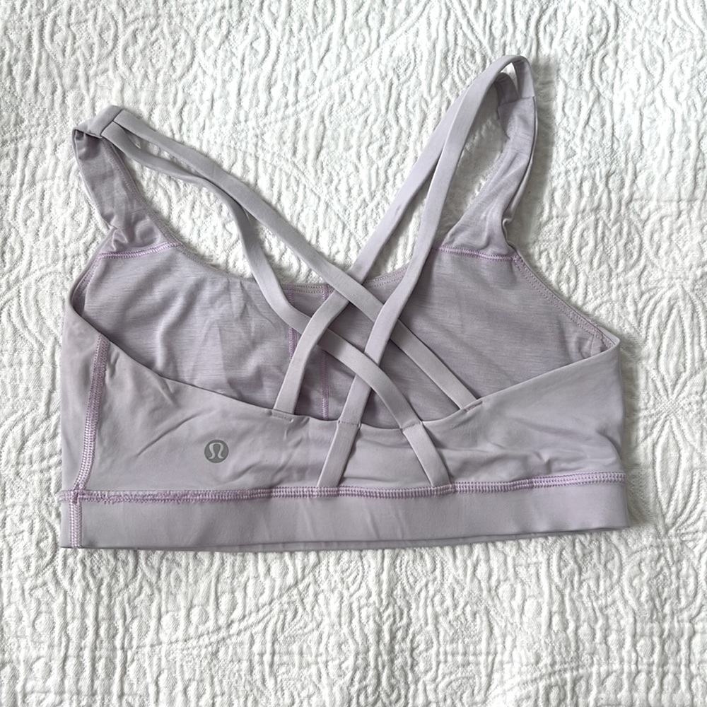 Lululemon energy sports bra in light purple